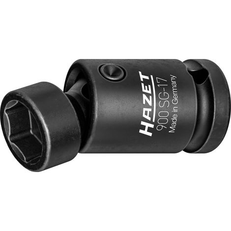 Hazet Schlag-, Maschinenschrauber Gelenk-Steckschlüsseleinsatz, Sechskant, 1/2 (12,5 mm) Vierkant hohl, Außen Sechskant-Tractionsprofil, SW 17 mm (1/4)