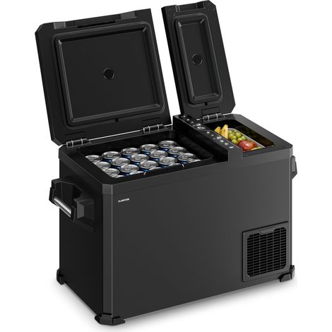 Klarstein Arctiq Duo tragbarer Kühlschrank 43 l, Zwei-Zonen-Kühlung -18 bis 20 °C, Kompressor, 12 V/230 V, Digitalanzeige, Camping & Reisen (1/5)