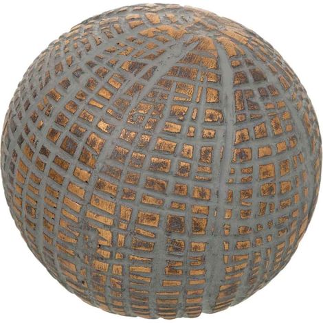 Bola decoración de poliresina dorada 8x8x8 (1/5)