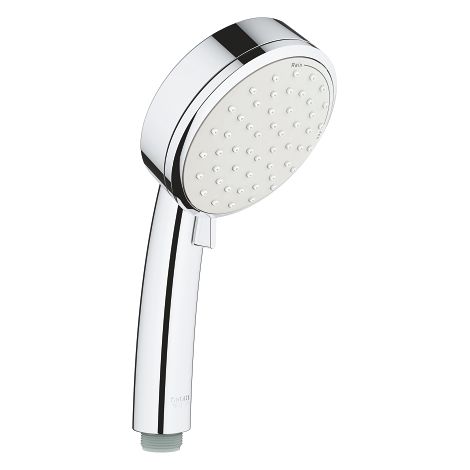 Grohe – Pommeau de douche Tempesta Cosmopolitan 100 2757120E – 2 jets pluie et stimulant – Métal – Finition chrome – Régulateur de débit 5 l/min