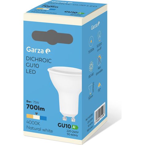 Bombilla ilumin dicr led garza gu10 8w 700lm 4000k (1/5)