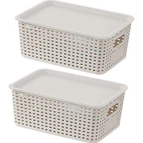 Stapelbare Aufbewahrungskörbe, tragbarer und stapelbarer Kleiderschrank-Organizer, Küchenorganisationszubehör, Aufbewahrungsboxen für Spielzimmer und Zuhause (1/5)