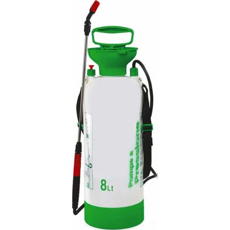POMPA IRRORATRICE A PRESSIONE CAPACITA' 8 LT LITRI SPRUZZINO VAPORIZZATORE 364li