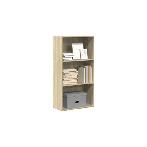 Bibliothèque chêne sonoma 60x30x114 bois d'ingénierie (1/5)