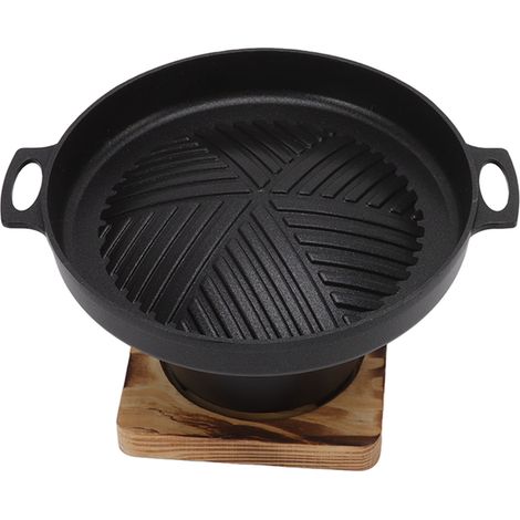 Mini barbecue portable antiadhésif et sans fumée, idéal pour le camping, les pique-niques et la maison (HN BBQ18D). (1/5)