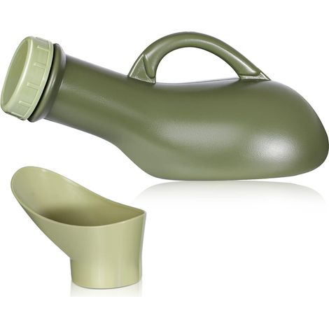 Urinoir Unisexe 1L pour Incontinence Bouteille d'Urine Portable, Pratique pour Camping, Voiture, Voyage et Embouteillages (1/5)