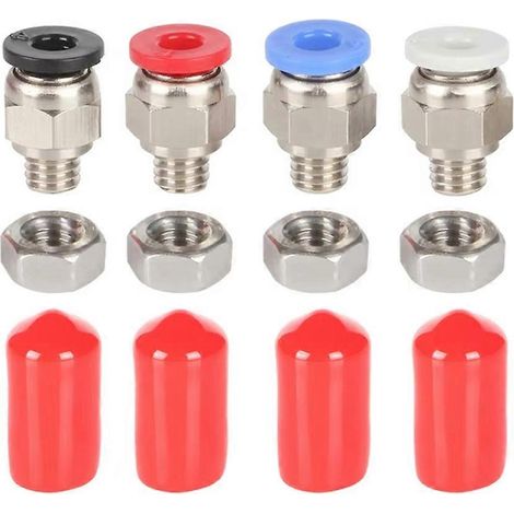 Connecteur pneumatique PC4-M6 avec écrou pour boîtier de séchage de filament pour imprimante 3D, tube 4 x 2,5 mm, boîte de séchage DIY (1/5)