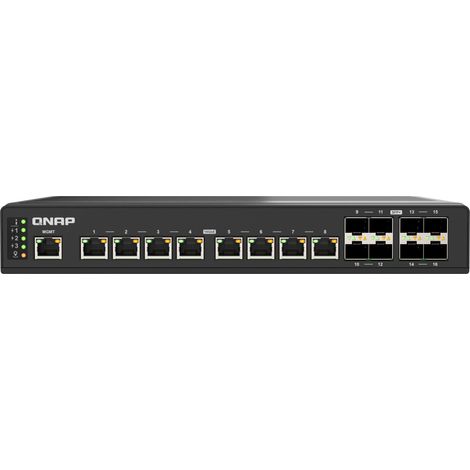 Conmutador QNAP QSW-IM3216-8S8T, Marvell 98DX3550, 8Gb DDR4, 8 puertos 10GbE SFP+, 8 puertos 10GbE RJ45 (1/5)