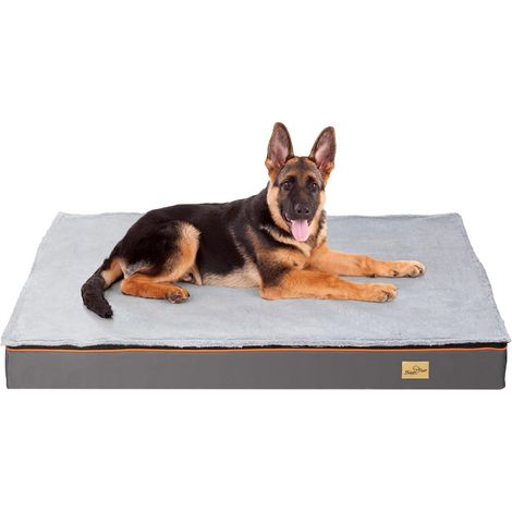 Cuscino Materassino per cani Materasso Cuccia per cane Taglia Grande in Memory foam Sfoderabile Lavabile - XXL 120x90x10cm (1/5)