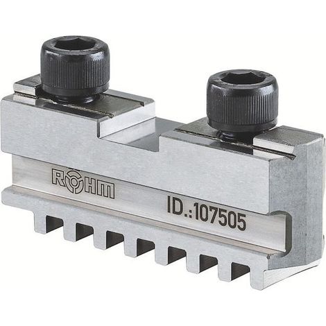 Mâchoire de base Röhm GB, taille 1000, jeu de 3 mâchoires, avec vis de fixation - 105274 (1/4)