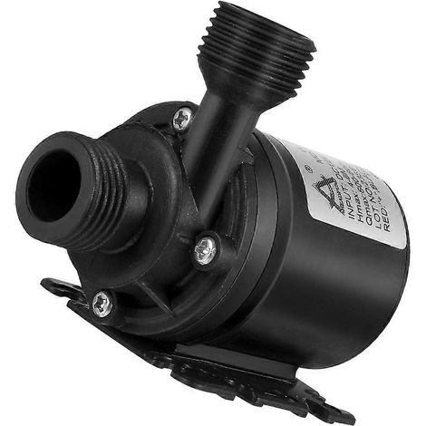 Mini pompe submersible pour usage domestique, moteur compact noir sans balais avec technologie de réduction du bruit, 1 unité. (1/5)