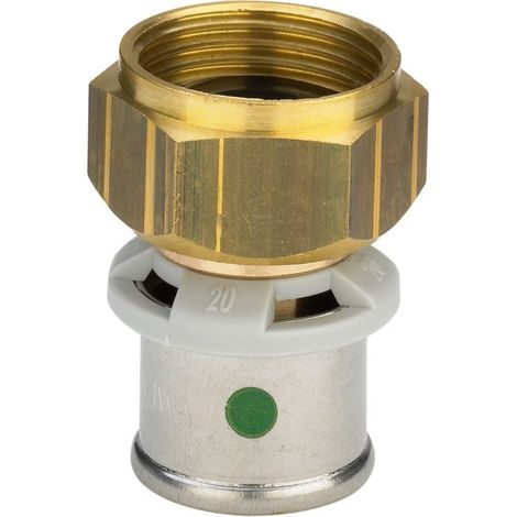 Viega Raccord à vis Sanfix-P 566654 40 mm x G 2000 2000 / 4, 2000 plat, avec SC-Contur, bronze