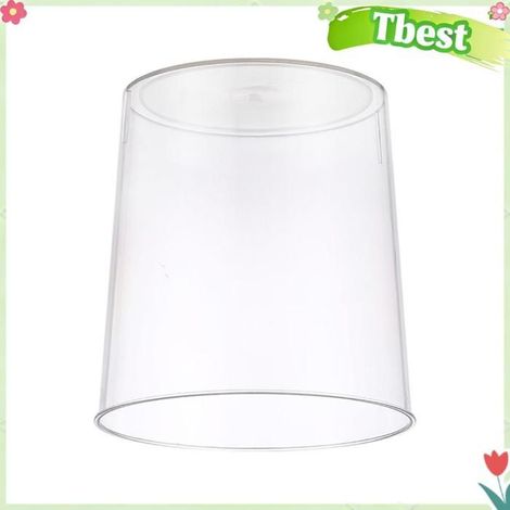 Tbest corbeille à déchets en plastique √Poubelle Transparente Grande Capacité En Plastique Pour Salle De Bain droguerie Moyen (1/5)