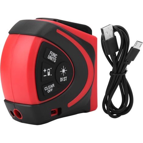Cinta métrica láser digital 2 en 1 LTM-T30, telémetro de 30 m y cinta métrica de 5 m