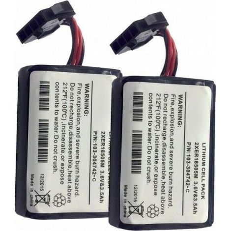 HCB 3,6V 3,5Ah coppia batterie compatibile Bentel sirena SRO2 SRI2