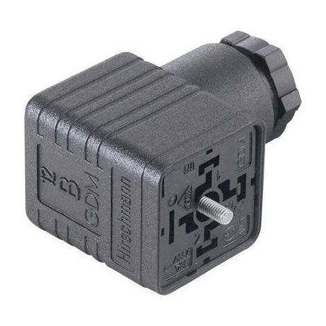 Hirschmann GDM 2009 J conector eléctrico negro 2 polos