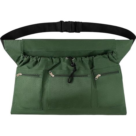 Gartenschürze, wasserdichte Gartengeräte, robuste Pflanzgeräte mit Taschen, Sicherheitszubehör, geeignet zur Aufbewahrung von Kleinteilen, Erntewerkzeugen, Obst, Abmessungen 22,44 x 14,57 Zoll.
