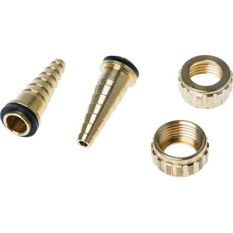 Raccord de tuyau souple RS PRO Droit, BSP 1/2" mâle Laiton, 25 bars ( Prix pour Boîte de 10 )