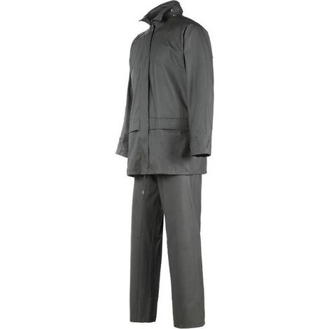 Ensemble de Pluie Guppy - Taille 4XL - Olive - Imperméable et Confortable - D-Work