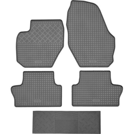 RIGUM 902600 Fußmatten + Abdeckung 900101 - Volvo XC60 I SUV von 2009-2017, VLV Leichtmetallfelgen, vorne und hinten - EINBAU