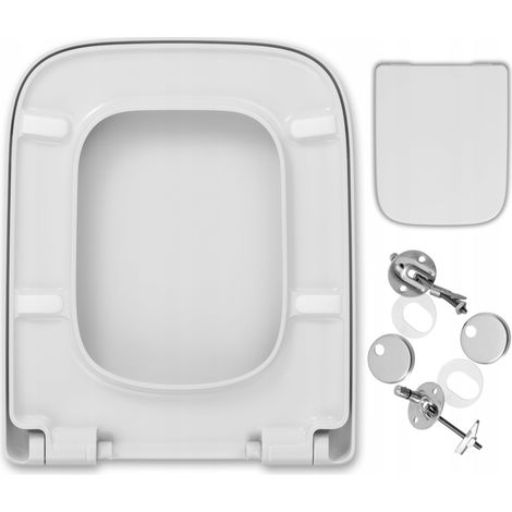 Keramag  Cuvette WC Renova Plan - 43x36 cm - Duroplast - Antibactérien - Mécanisme Frein de Chute