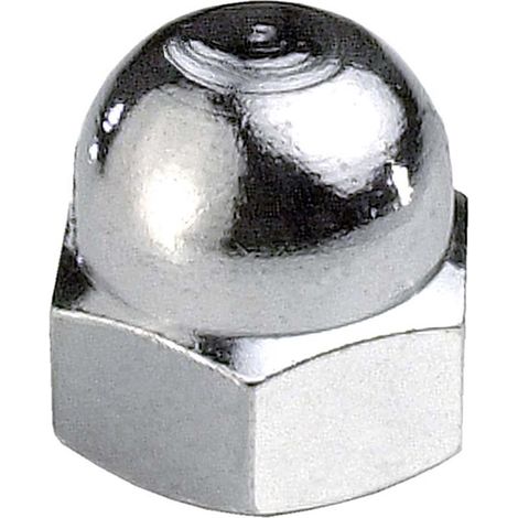 Dadi ciechi cromati M4 - 4 pz.