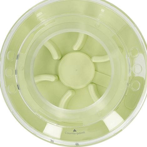 Distributeur de friandises pour chien, jouet puzzle amusant et sûr, réglable et idéal pour l'intérieur (vert). (1/5)