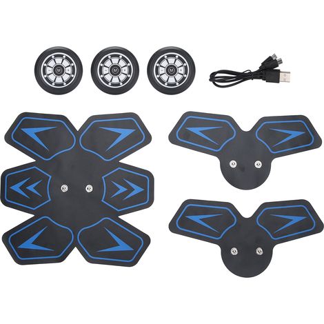 Patch Stimulateur Musculaire Abdominal EMS Intelligent Fitness AFS‑508E Bleu (1/5)