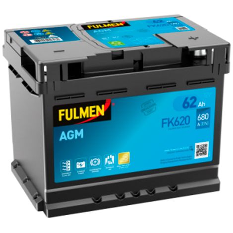 Fulmen - Batterie voiture FULMEN Start-Stop AGM FK620 12V 62Ah 680A