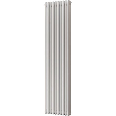 Alpha - White Vertical Column Radiator H1800mm x W465mm 3 Column - Feet Included