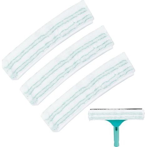 Lot de 3 Housses de Rechange pour Balai à vitres Leifheit Window et Frame Cleaner L,Largeur de 27 cm, Nettoyage Efficace et sans Traces de Fenêtres et Surfaces Lisses (1/5)
