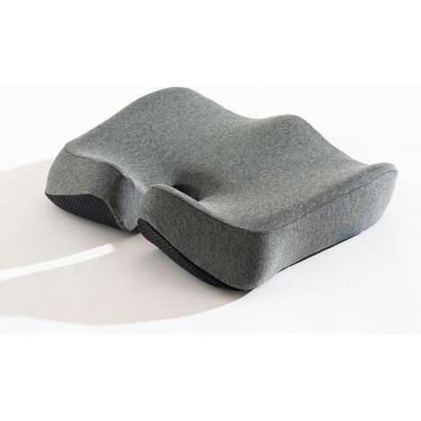 Cuscino Ergonomico in Memory Foam 47x41x12 cm Seduta Ortopedica per Sedia da Ufficio e Meditazione Supporto Antidolore per Schiena, Coccige e Postura, con Rivestimento Traspirante Rimovibile (1/5)