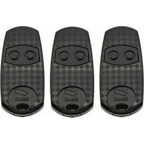 Pack de 3 télécommandes CAME TOP432EV 433,92 MHz – 2 boutons – Compatible avec récepteurs CAME – Dimensions 68 x 12 x 32 mm (1/3)