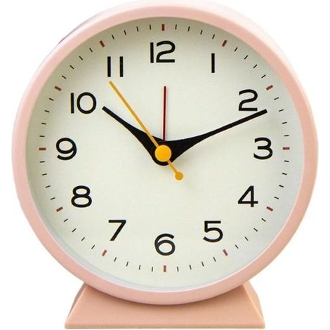 Réveil Mécanique à Double Cloche - Silencieux Sans Tic-Tac - Affichage Numérique Clair - pour Chambre Étudiante Bureau Créatif - 1 Pièce (1/5)