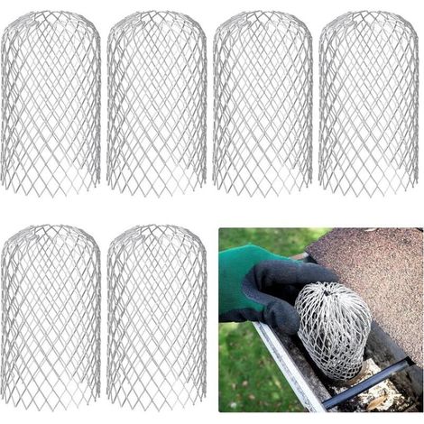 CSPARKV 6Pièces Innovativa linea di Gronda in Alluminio Filtro Gouttiere, Griglia Gouttiere Facile da Installare, Raccordi di Gronda per Evitare l'Intasamento da Foglie, Fango e Detriti (1/5)