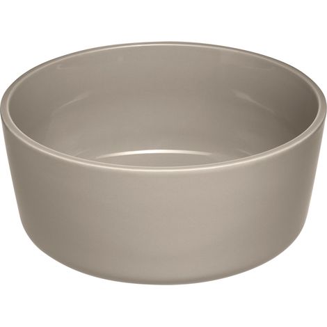 Saladier en céramique, diamètre : 22,3 cm, passe au micro-ondes et au lave-vaisselle, empilable, bol en céramique, saladier avec surface émaillée, beige, 1 pièce (1/5)
