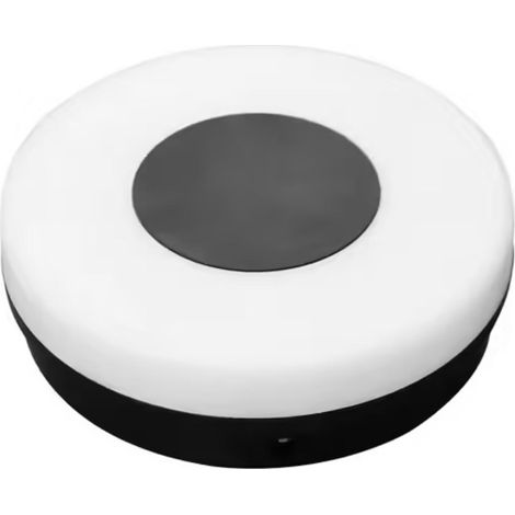 Hublot LED rond étanche - 12W 840lm 4000K IP65 - Mur/Plafond - Anthracite - Zenitech