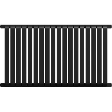 Wholesale Domestic Empire Colore Matt Black 600mm x 1068mm Horizontal Single Panel Radiator