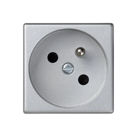 Presa singola Simon Connect K45 con/senza 16A IP20, connettori rapidi, alluminio anodizzato K22/8