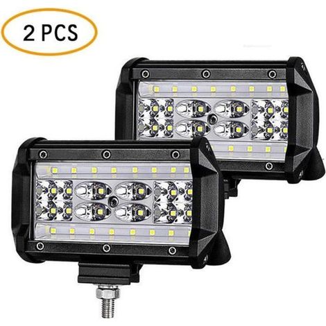 LEEGOAL 2PCS 140W Phare de Travail Carre a Leds DC 9V-32V Quad Camion Bateau Tracteur Offroad Imperméable (1/4)