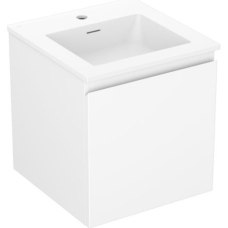 Mexen Orio armadietto da bagno 45 cm con lavabo Otis, 1 cassetto, bianco opaco - 91A10-04547-1-BF01-W18M01 (1/5)