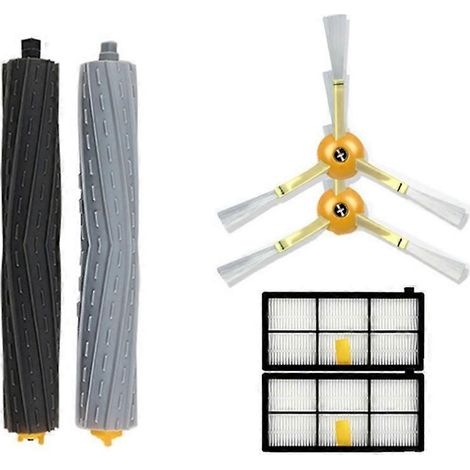 Hauptbürste, HEPA-Filter und Seitenbürsten für iRobot Roomba Saugroboter der Serien 976, 960, 980, 870, 880 und 900 – Ersatzteile