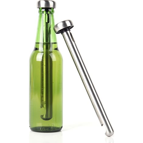 Lot de 2 refroidisseurs de boissons avec ouvre-bouteille intégré pour rafraîchir les bouteilles.-AquaForge (1/5)
