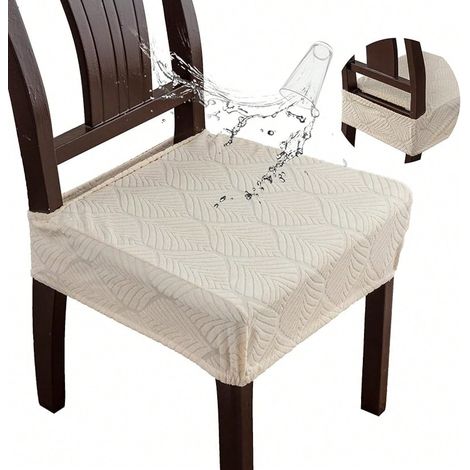 2pcs Housses De Chaise De Salle À Manger Jacquard Élastique Amovibles Et Lavables Protège-Coussin Housses Arrière Accessoires Pour Chaises De Salle À Manger 2026 (1/4)