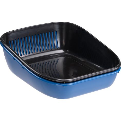 Ferplast Lettiera Gatto BIRBA SANITIZED, Cassetta igienica Gatto con Setaccio che Elimina lo Sporco Facile Pulizia, Trattamento Antibatterico e Antivirale 54.5 x 32.5 x h 18.5 cm., color Assortiti (1/5)