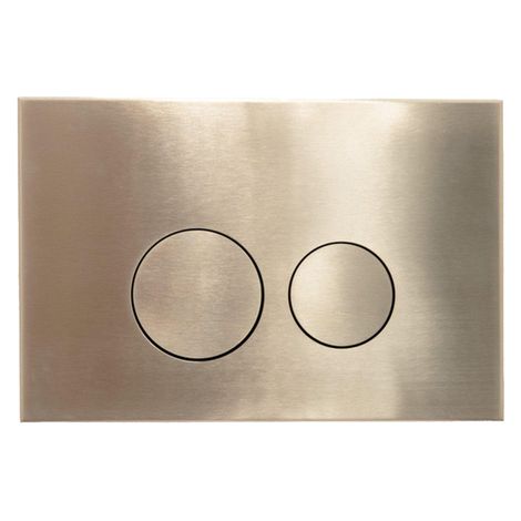 FugaFlow Eccelente Press Plaque de commande DualFlush pour bâti-support Geberit UP320 Métal Rond Or (1/5)