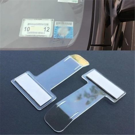 Tickethalter – 5er-Pack – Kunststoff – Kartenhalter – Auto-Windschutzscheibe – Schwarz (1/5)