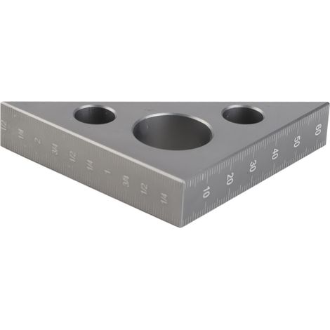 Équerre à angle droit 45/90° en alliage d'aluminium mat compact outil de mesure pour menuiserie 1 pièce (1/5)