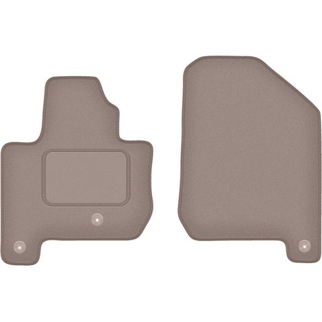 Tapis de sol avant pour Kia Soul EV hatchback (2013-2019), beige