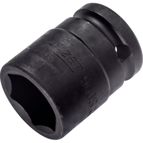 Hazet 900S-21 Inserto Chiave a Bussola per Avvitatori ad Impulso Esagonale, Nero, Attacco Quadro, Cavo, 12.5 mm 1/2 di Pollice (1/2)